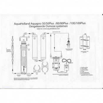 OS-103600: Aquaholland Aquapro 50 Osmose 180ltr - 2