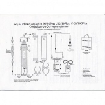 OS-103600P: Aquaholland Aquapro 50 Plus Osmose 180ltr + extra sediment kit - 2