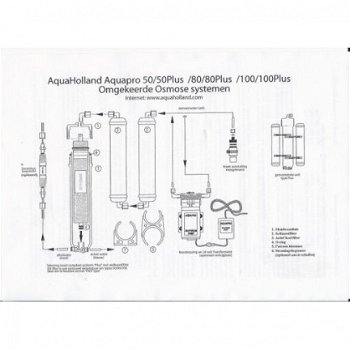 OS-103601AP: Aquaholland Aquapro 100 Plus Osmose 380ltr + extra sediment kit - 2
