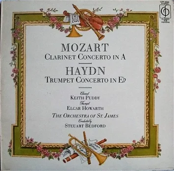 LP - Mozart Clarinet Concerto - Haydn Trumpet Concerto - Keith Puddy, Elgar Howarth - 0