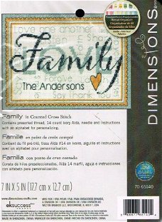 DIMENSIONS Borduurpakket " FAMILY "