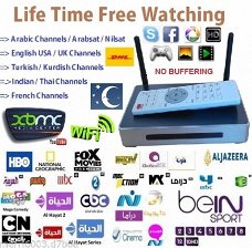 Arabic LIFETIME FREE TV CHANNELS IPTV HD Internet TV Box