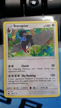 Staraptor 83/111 Rare Sun & Moon Crimson Invasion - 1