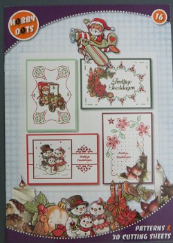 HOBBYDOTS 3D BOEK --- Nr. 16 --- KERST - 1