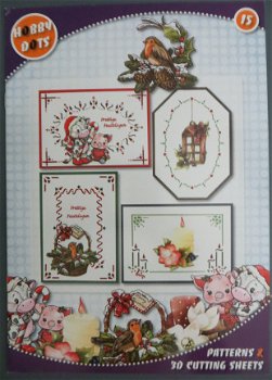 HOBBYDOTS 3D BOEK --- Nr. 15 --- KERST - 1