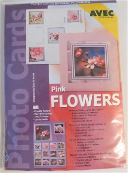 A5 FOTO KAARTEN --- PINK FLOWERS / ROZE BLOEMEN --- Nr. 4.059.621 - 1