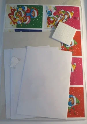 3D SET --- MAAK JE EIGEN 3D WENSKAARTEN --- KERSTBEREN - Afbeelding 3
