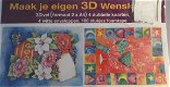 3D SET --- MAAK JE EIGEN 3D WENSKAART --- BLOEMEN en CHAMPAGNE - 2 - Thumbnail