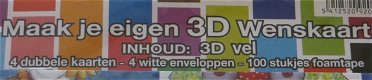 3D SET --- MAAK JE EIGEN 3D WENSKAART --- BABY - 2 - Thumbnail