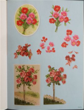 3D BOEK --- BLOEMEN --- GLITTER --- A4SLBOEK 39 - 2