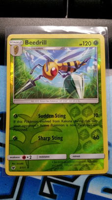 Beedrill  3/111  Rare (reverse) Sun & Moon Crimson Invasion