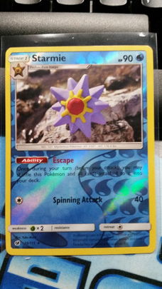 Starmie  16/111  Rare (reverse) Sun & Moon Crimson Invasion