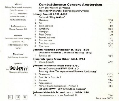 CD - Combattimento Consort Amsterdam - Piber*Schmelzer*Biber*J.S. Bach - 1