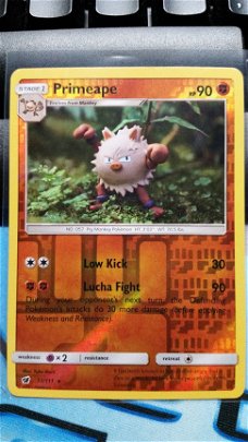 Primeape  51/111  Rare (reverse) Sun & Moon Crimson Invasion