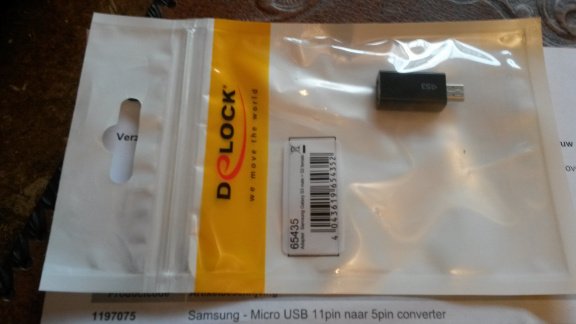 Samsung - Micro USB 11pin naar 5 pin converter - 1