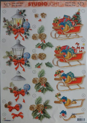 3D Knipvel (A4) --- KERST --- Studio Light STSL313 --- DIVERSE AFBEELDINGEN - nr. 1