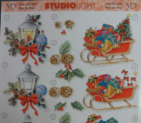 3D Knipvel (A4) --- KERST --- Studio Light STSL313 --- DIVERSE AFBEELDINGEN - Afbeelding 2