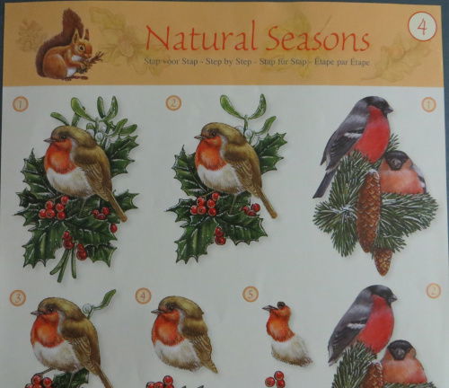 3D Knipvel (A4) --- KERST --- Studio Light STAPNS04 --- VOGELS op een KERSTTAK - Afbeelding 2