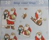 3D Knipvel (A4) --- KERST --- Stap voor Stap 6 --- KERSTMAN / KERSTMANNEN - 2 - Thumbnail