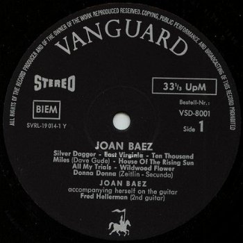 LP - Joan Baez - 1