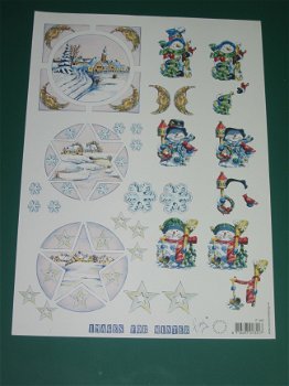 3D knipvel (A4) --- KERST --- Marianne design IT 444 --- DIVERSE AFBEELDINGEN - 1