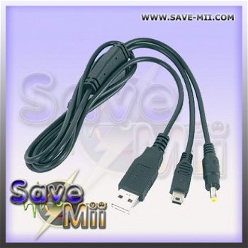 USB oplaadkabel en datakabel voor de PSP FAT & PSP SLIM - 1