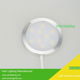 ultradun ronde LED-kastverlichting, garderobeschijflamp met 4 of 6-wegsplitter - 1 - Thumbnail