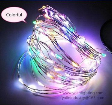 flexibele LED-koperdraad licht, kerstvakantie decoratieve touwverlichting - 1