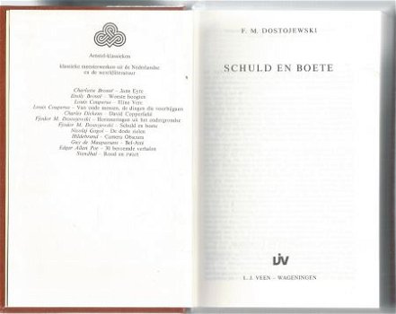 F.M. DOSTOJEWSKI**SCHULD EN BOETE**L.J. VEEN AMSTELKLASSIEKE - 2