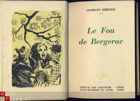 GEORGES SIMENON**LE FOU DE BERGERAC**CERCLE DES LECTEURS - 1