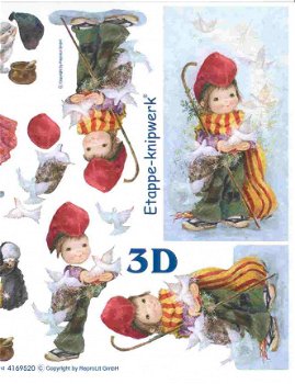 3D knipvel (A4) --- KERST --- Le Suh 4169520 --- DIVERSE AFBEELDINGEN - 3