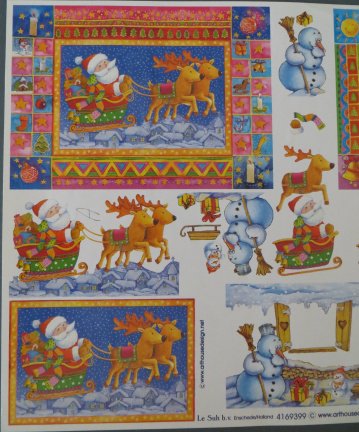 3D knipvel (A4) --- KERST --- Le Suh 4169399 --- DIVERSE AFBEELDINGEN - Afbeelding 2