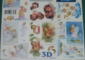 3D knipvel (A4) --- KERST --- Le Suh 4169376 --- DIVERSE MINI AFBEELDINGEN - Afbeelding 3
