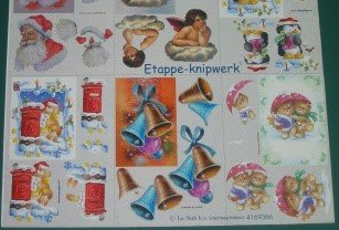 3D knipvel (A4) --- KERST --- Le Suh 4169366 --- DIVERSE MINI AFBEELDINGEN - Afbeelding 3