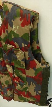 Scherfwerend Vest / Lichaamspantser (Vest & Hoes), Zwitserland, Alpenflage Camouflage, jaren'80. - 5