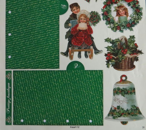 3D knipvel (A4) --- KERST --- Kaart 12 --- NOSTALGISCHE AFBEELDINGEN (Combi Knipvel) - Afbeelding 3