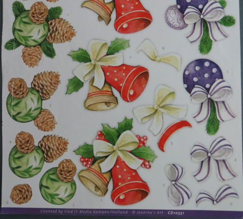 3D knipvel (A4) --- KERST --- Jeanine's Art CD10551 --- DIVERSE AFBEELDINGEN - Afbeelding 3