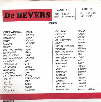 Soldatenkoor regiment Genie bn westhoven Belgie De Bevers Zeer zeldzaam met alle namen - 2