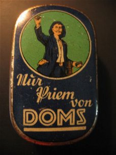Antiek blikje Nür Priem von Doms, jaren 30...