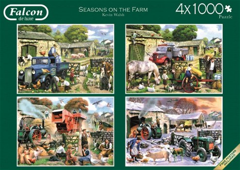 Falcon de Luxe - Seasons on the Farm - 4 x 1000 Stukjes - 6