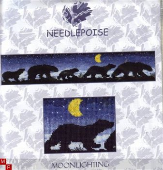 Opruiming Needlepoise Patroon Moonlighting Polar Bears - 1