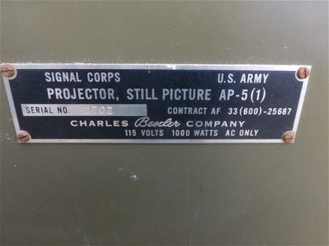 US Army projector met kist - 7