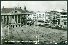 GRONINGEN Grote Markt NZ met Stadhuis (Groningen 1966)