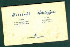 FINLAND Mapje met 12 kaarten Helsinki
