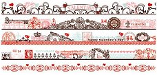 SALE NIEUW Clear Stickers Borderlines Cupid van Pink Paislee