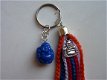 Sleutelhanger Happy Buddha (rood/wit/blauw) - 1 - Thumbnail