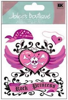 SALE NIEUW Jolee's Boutique Dimensional Stickers Rock Princess. - 1