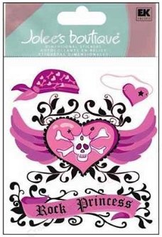 SALE NIEUW Jolee's Boutique Dimensional Stickers Rock Princess.
