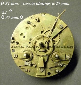 Pendule uurwerk voor onderdelen = Marti = 35845 - 1