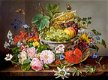 Castorland - Still Life with Flowers and Fruit Basket - 2000 Stukjes Nieuw - 1 - Thumbnail